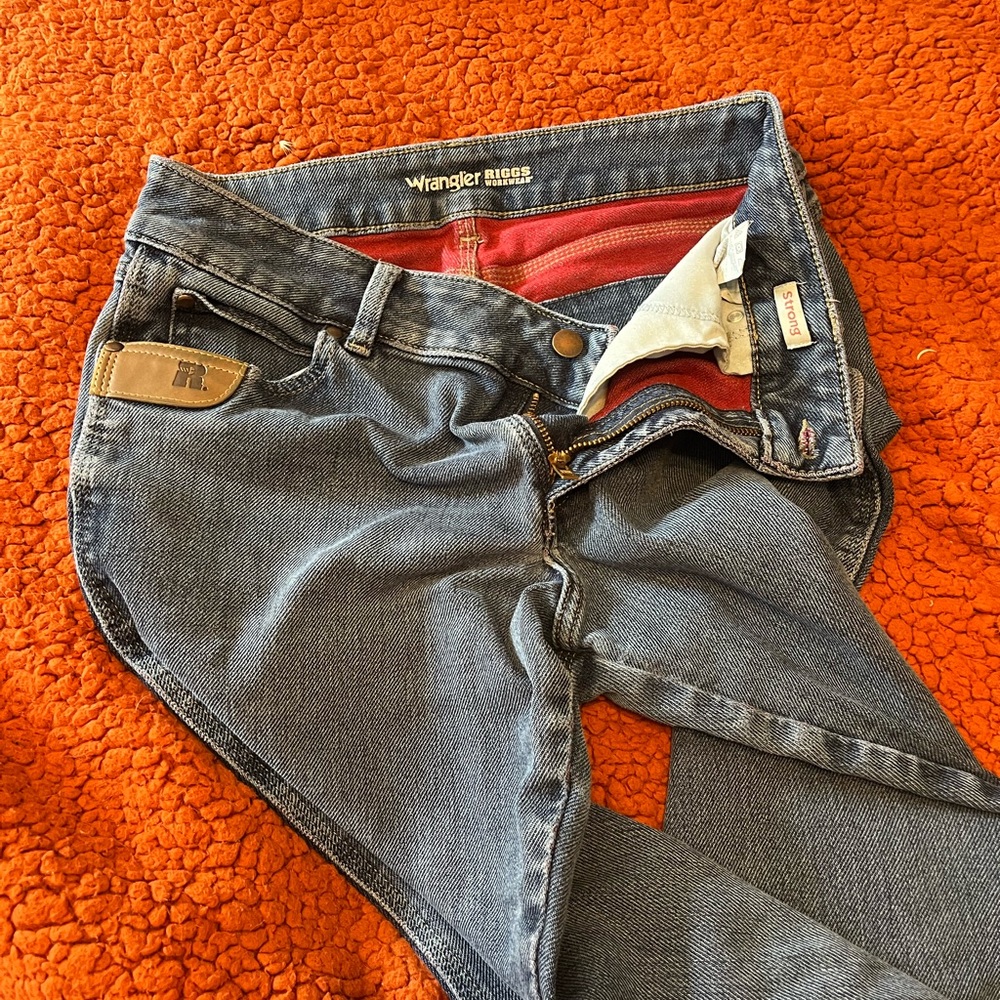 Wrangler Riggs Workwear flannel lined bootcut jeans - Picture 4 of 4